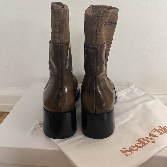 SEE BY CHLOÉ
Khaki Wendy Sock Boots - Picture 3 of 7